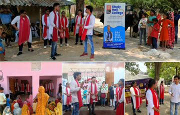 Lucknow LS polls 2024: Study Hall College students perform Nukkad Natak to raise awareness regarding voting